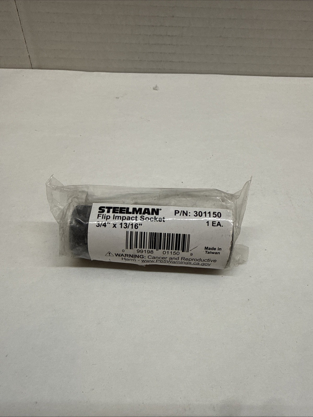 Steelman 1/2in. Drive 3/4 in. x 13/16 in. Dual Sided Flip Impact Socket 301150