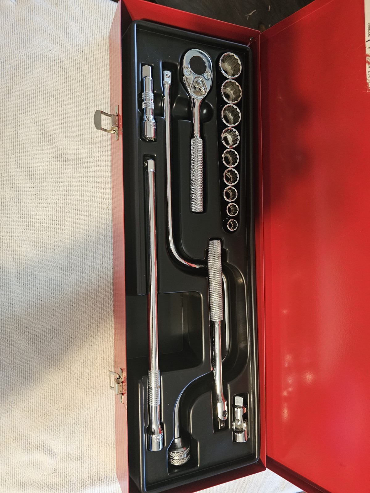 VINTAGE PROTO 15PC 3/8 SKT SET. LIKE NEW CONDITION!! PROTO TOOLS.USA.