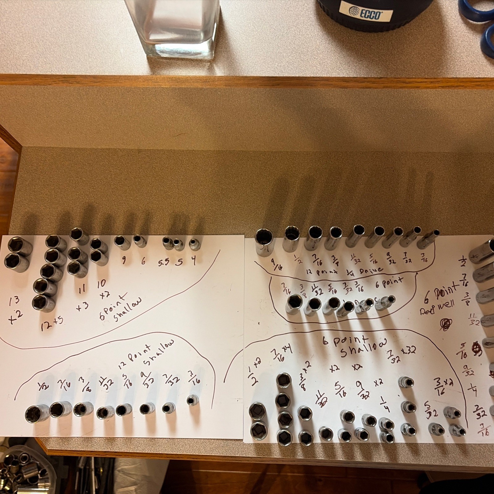 Craftsman Socket Lot Of 70. 1/4 dr -metric- SAE-Std-Deepwell