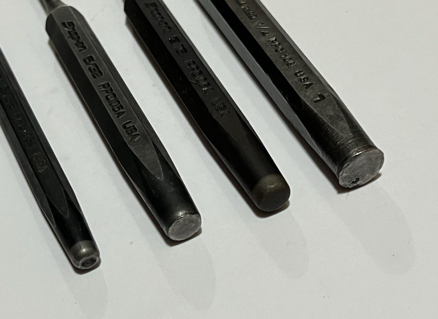 Snap On Pin Punch Set 4 pc 3/21 – 5/32 – 3/16 – 1/4 USA