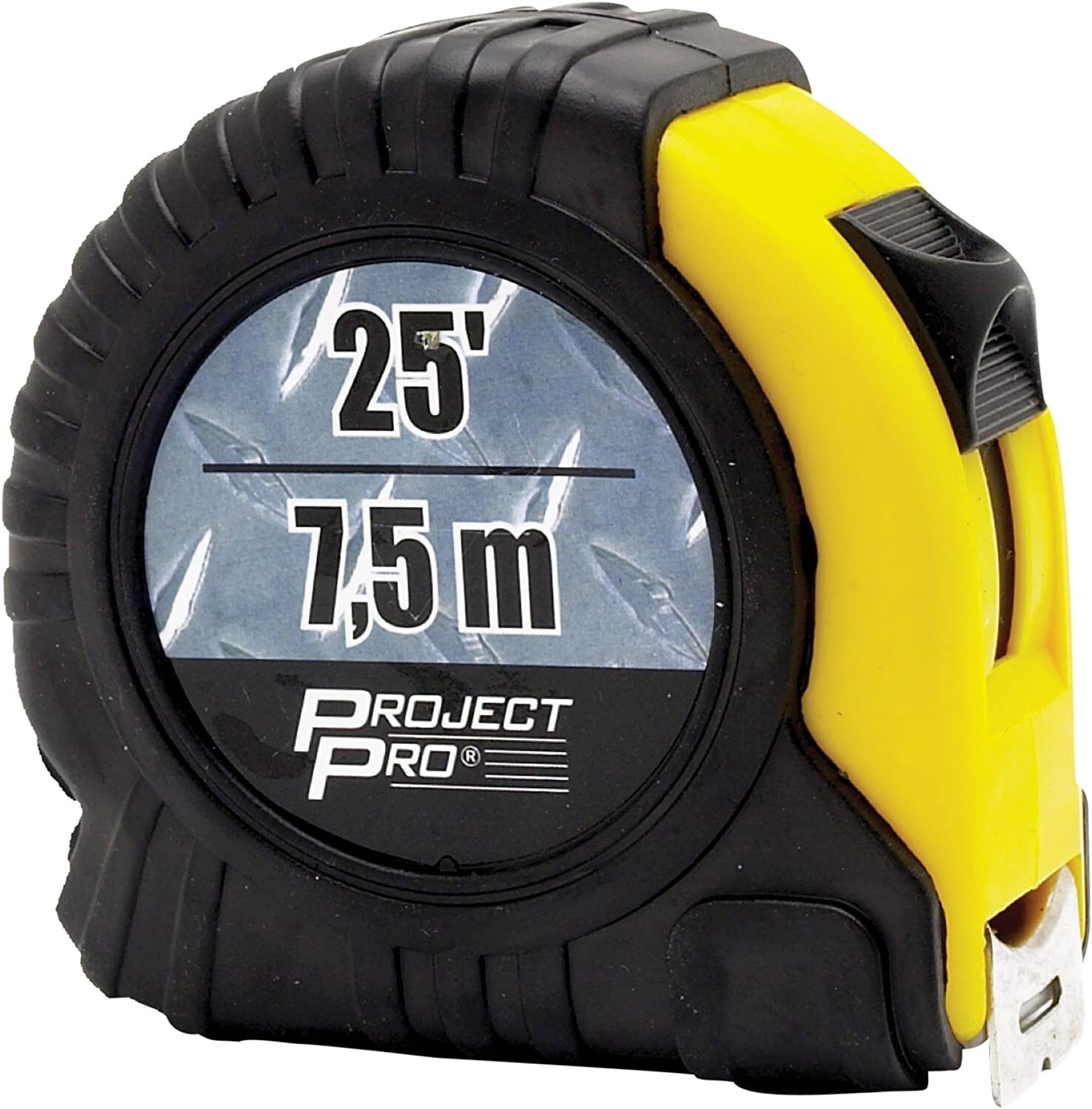 (Lot of 2) Cushion Grip Tape Measure 25 feet, 7.5 Meter PERFORMANCE TOOL 1474