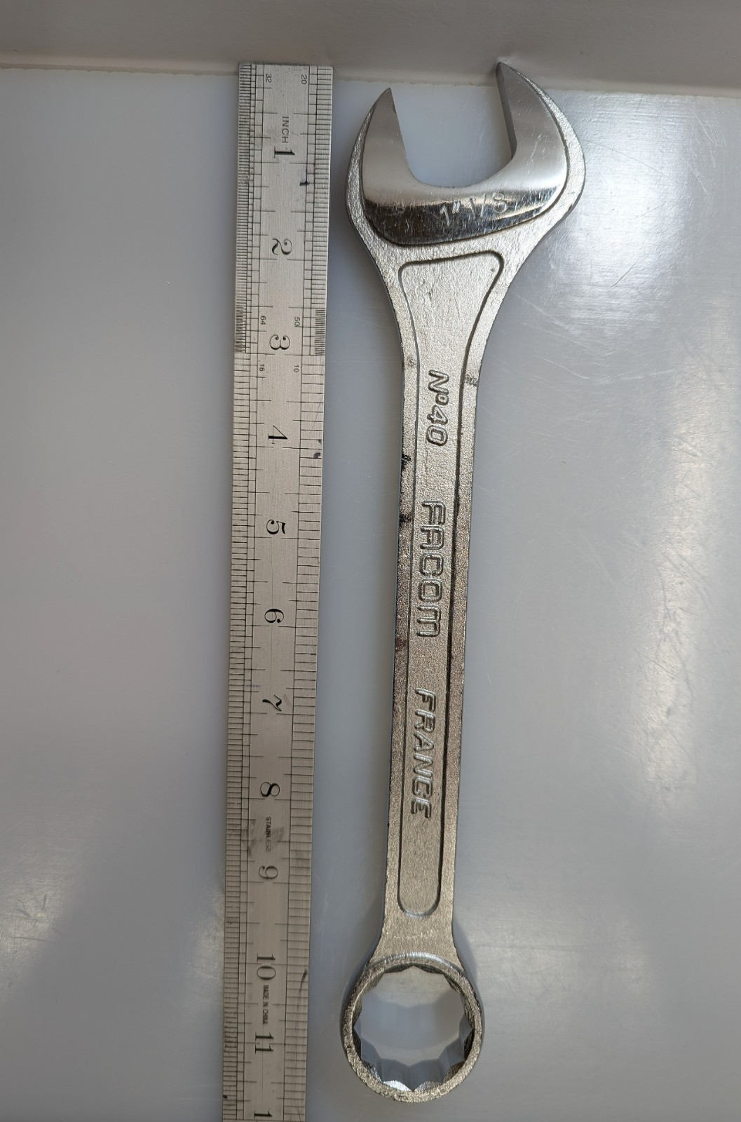 FACOM No. 40, SAE Combination 12 point Wrench 1 -1/8″