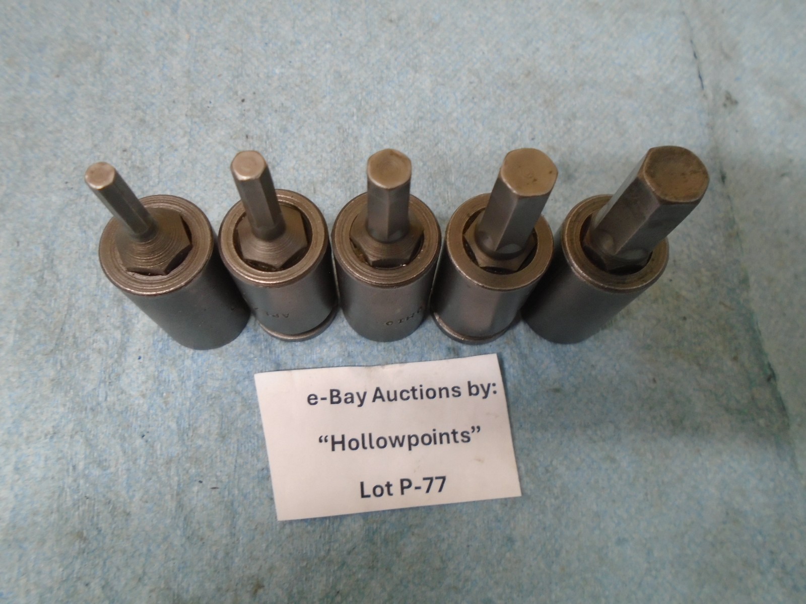 Apex Dayton O USA Impact Hex Allen Bit Set 5Pc 3/8″ Drive 5/32″ thru 3/8″ P77