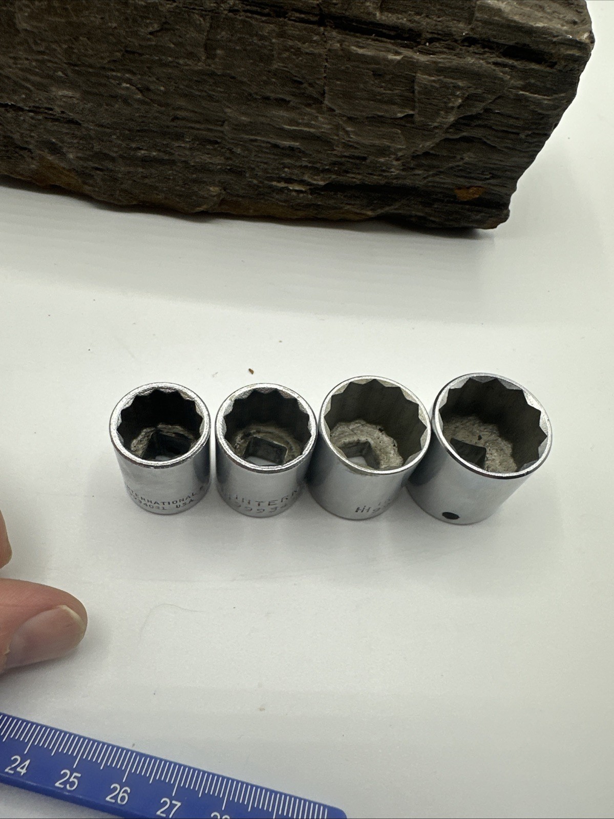 IH International Harvester 4 Piece 12 Point SAE Socket Set – 3/8″ Driv3