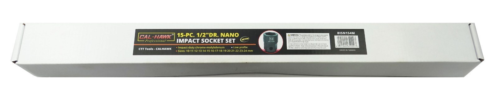 15 Pc 1/2″ Drive Nano OR low profile Impact socket set METRIC