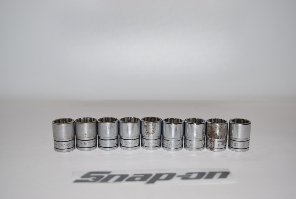 Snap-On F161 3/8″ Drive 12-Point SAE 1/2″ Flank Drive® Shallow Socket