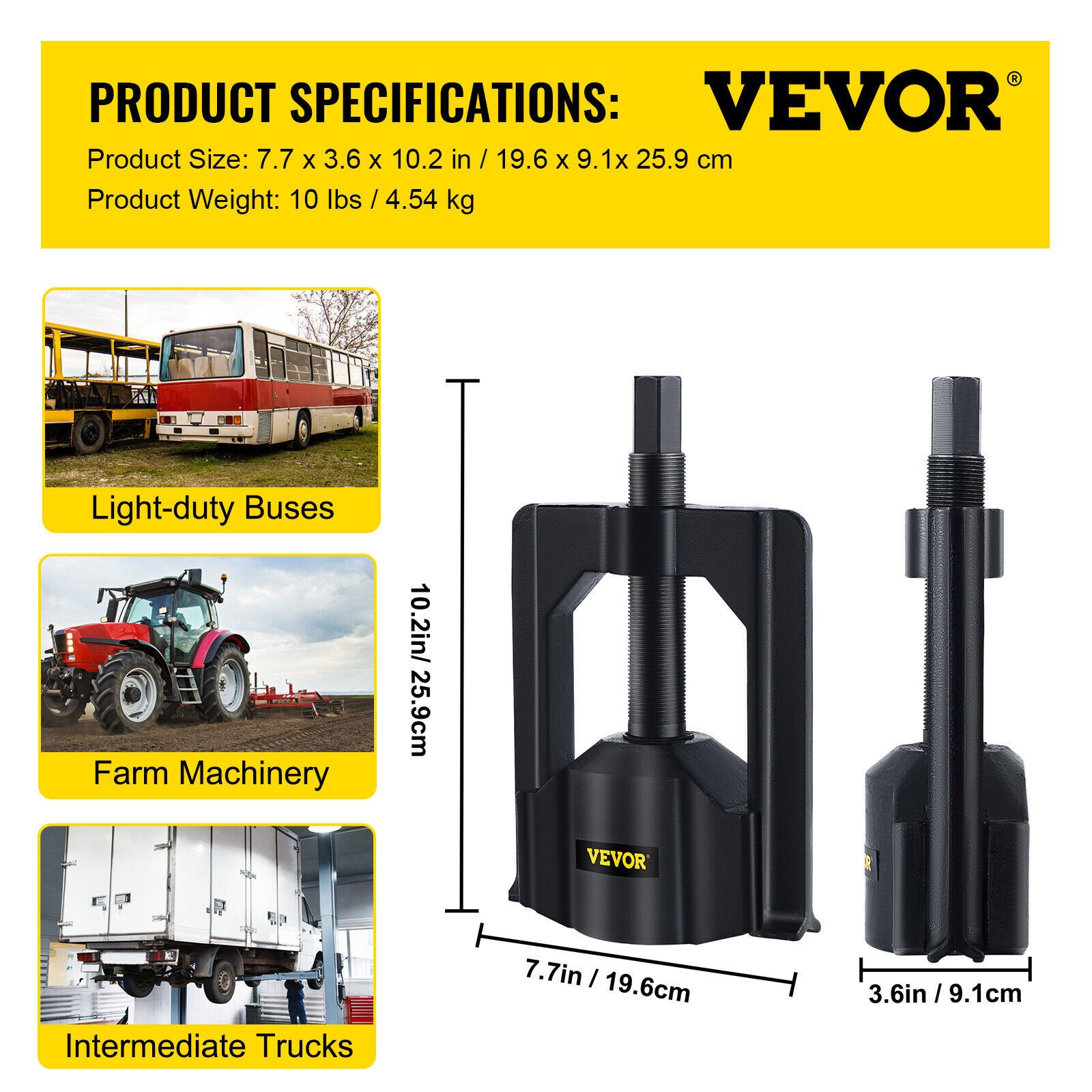 Heavy-Duty Truck 10102 U-Joint Puller & 5192 Bearing Cup Installer Tool Set