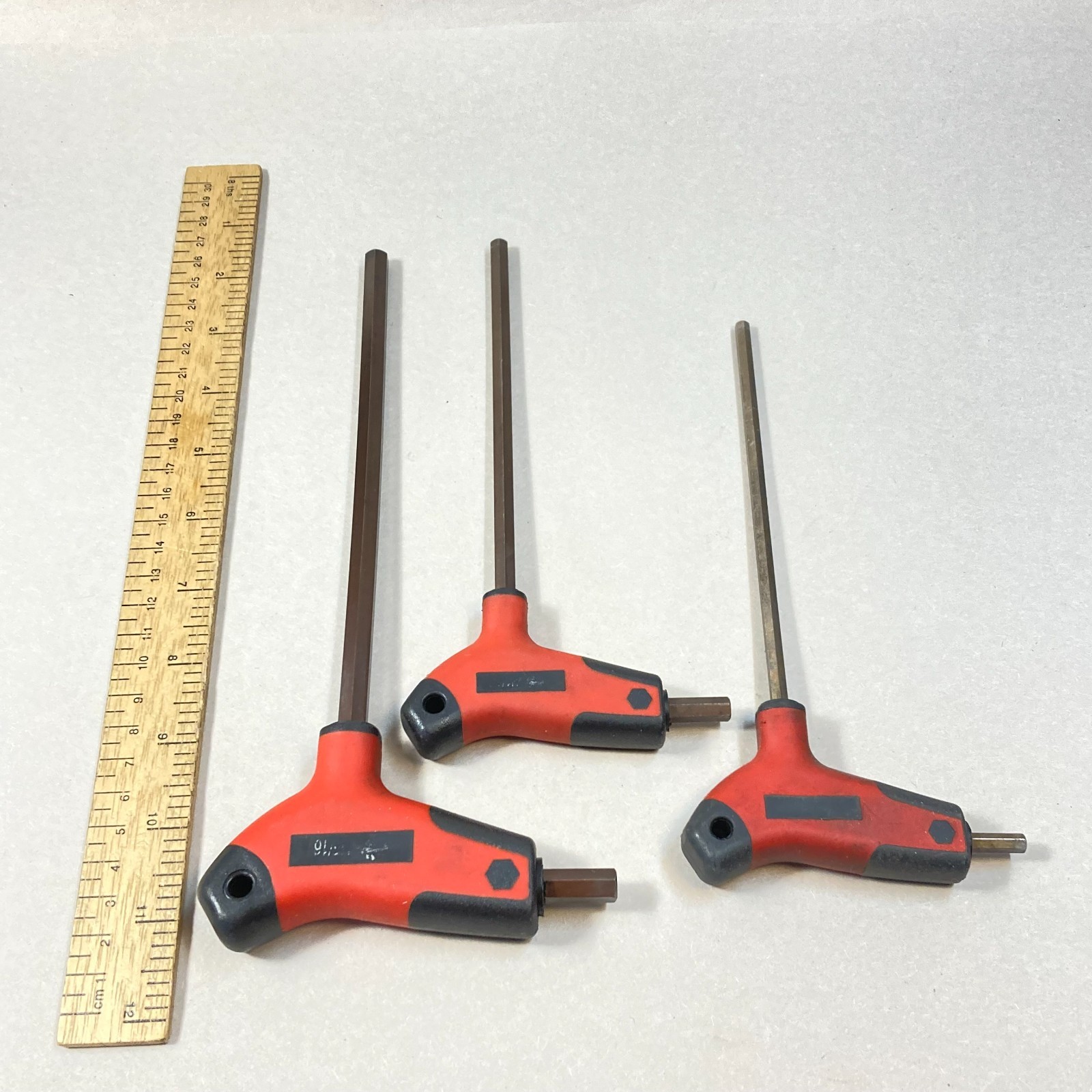 HKT T-Handle Hex Head Allen Wrench Set 3 Pc SAE