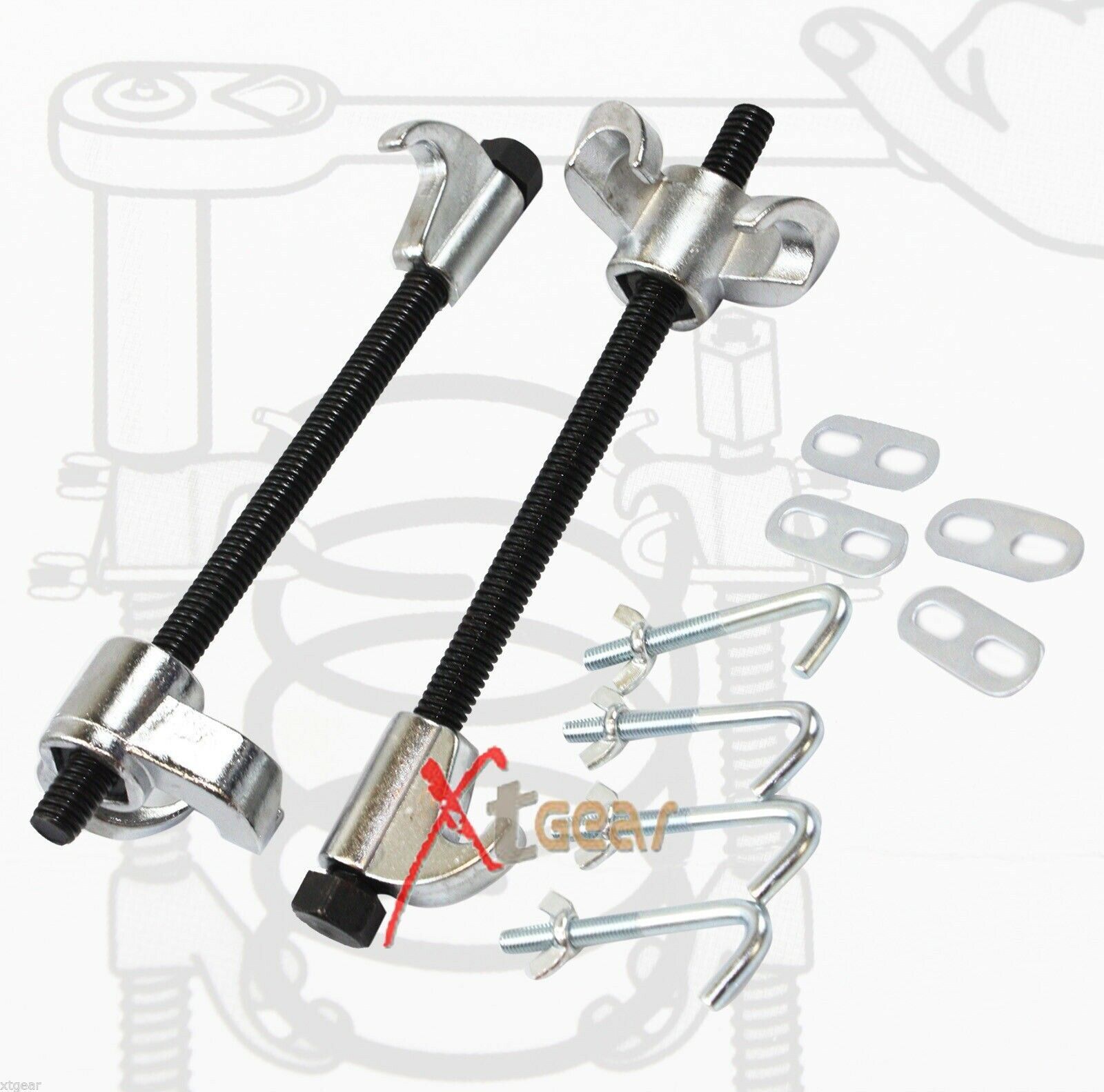 COIL SPRING STRUT COMPRESSOR SHOCK REMOVER INSTALLER 2PC SET TOOLS CK