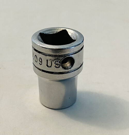 Vintage Snap-on PP409 9/32 Pipe Plug Socket 3/8” Drive Made In USA