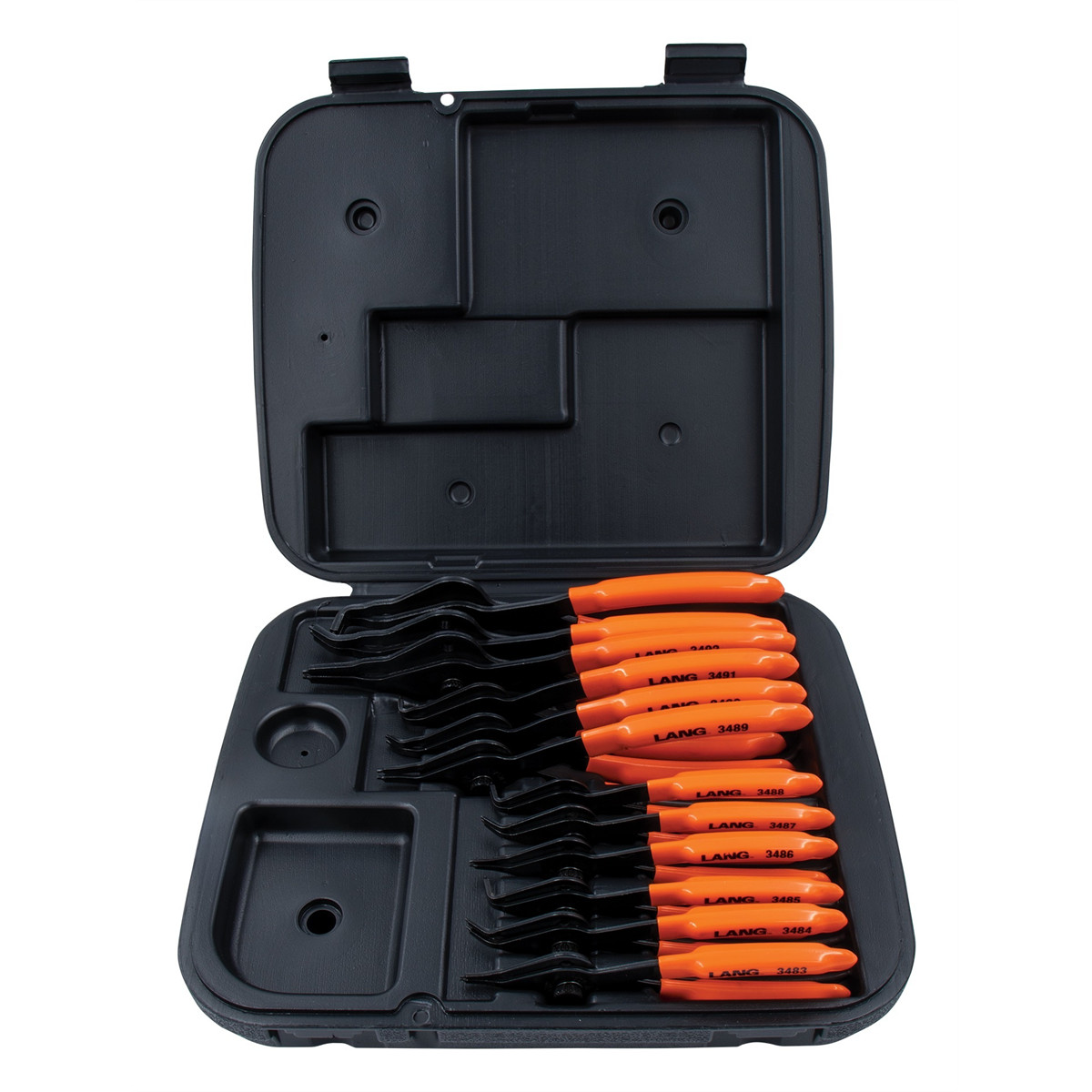 Lang Tools 3495 Snap Ring Pliers Set 12 Piece Internal External with Case