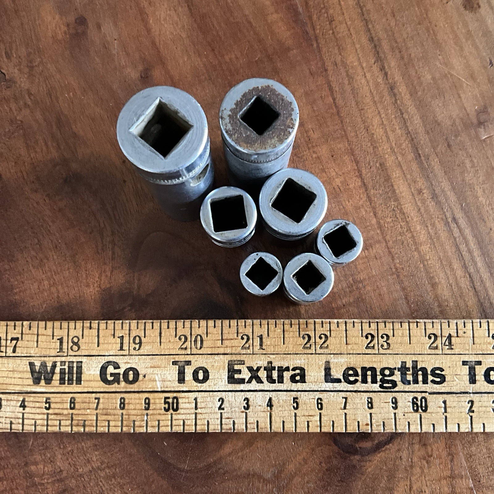Vintage Indestro Super Socket Lot of 7 Made in the USA
