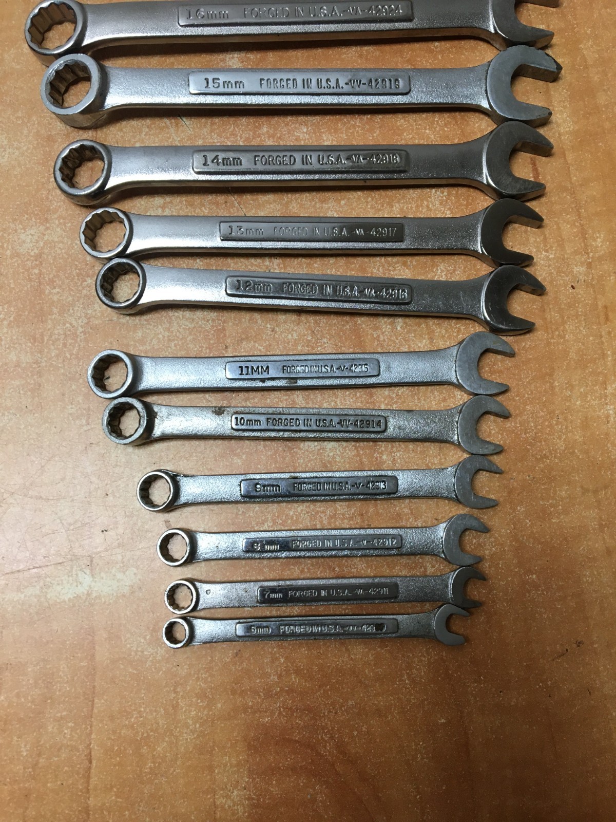 Craftsman USA 27pc Metric & SAE Combination Wrench 12 Point 6mm-22mm 1/4-1″