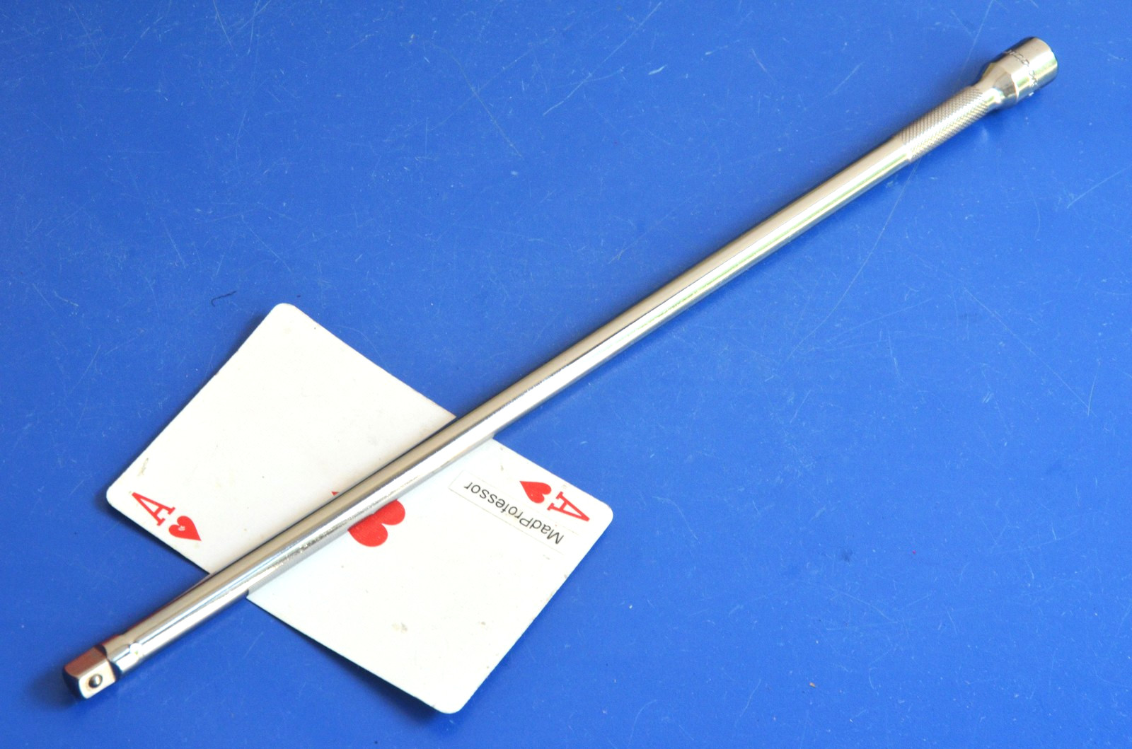 Snap-on 1/4″ drive 11″ long Knurled Chrome Socket wrench Extension TMXK110 NEW