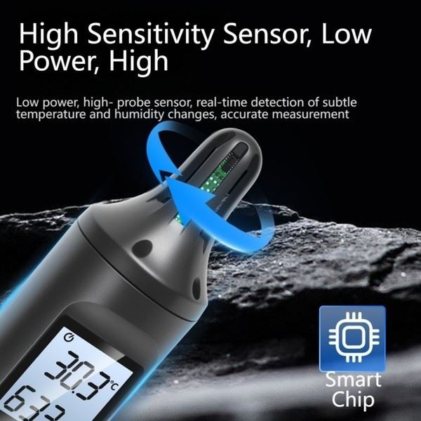 Digital Thermometer Indoor Use Compact Portable Design Environmental Monitoring