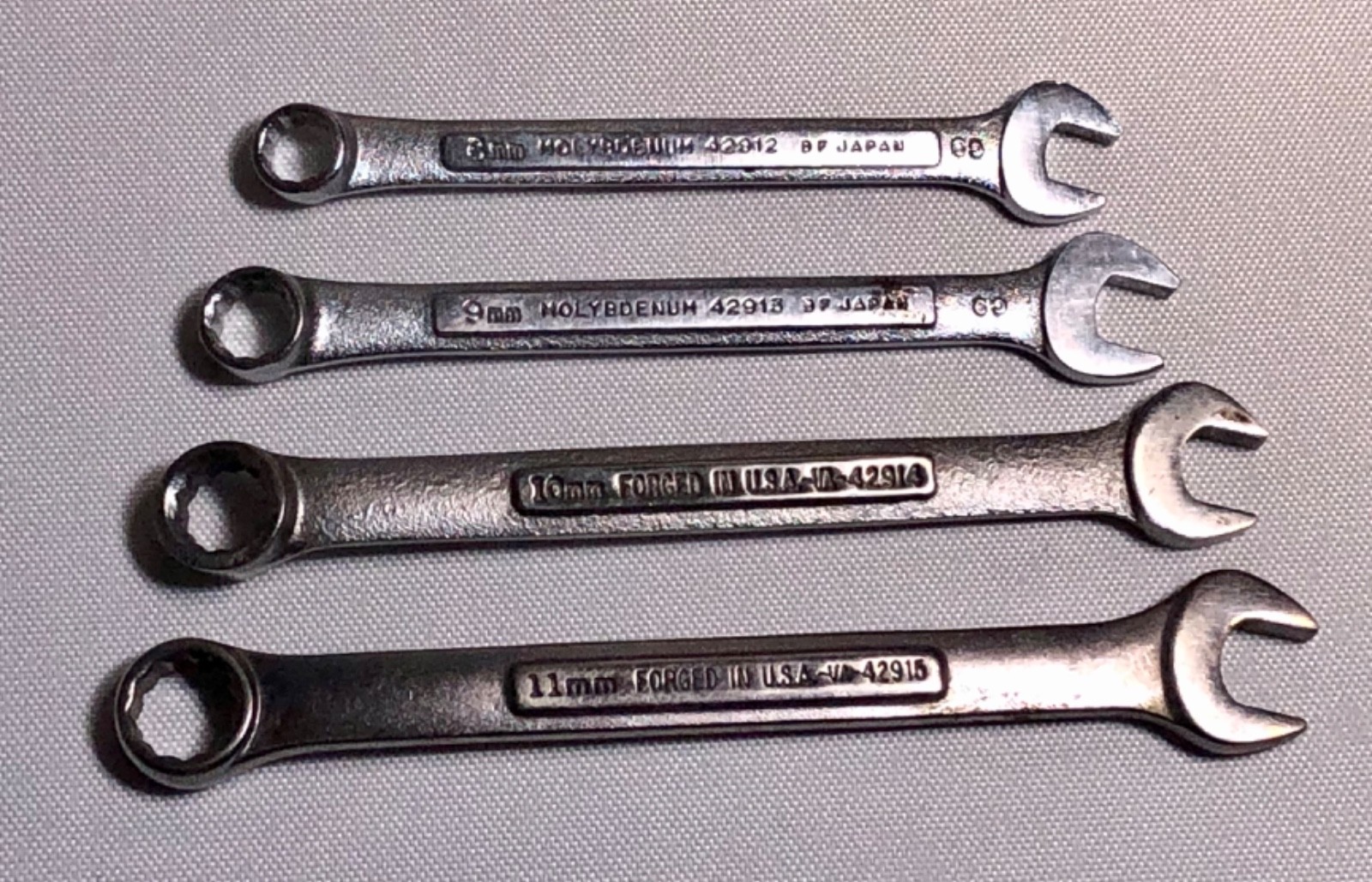 CRAFTSMAN Metric 12PT Combination Wrench Set (4-pieces) 8mm-11mm -VA- U.S.A.