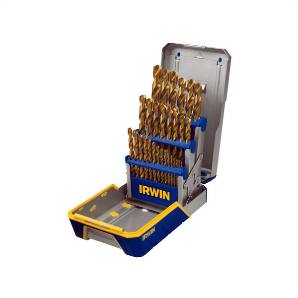 29 Pc. Titanium Metal Index Drill Bit Set Irwin / Hanson