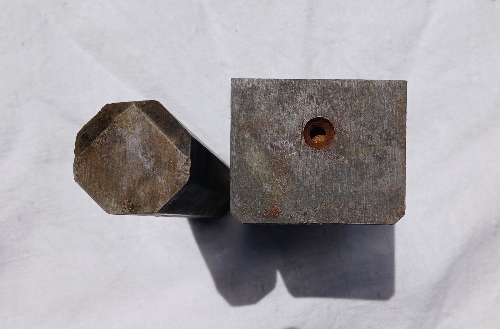 2 Steel Auto Bodywork Dolly’s Octagon And Rectangle Anvils