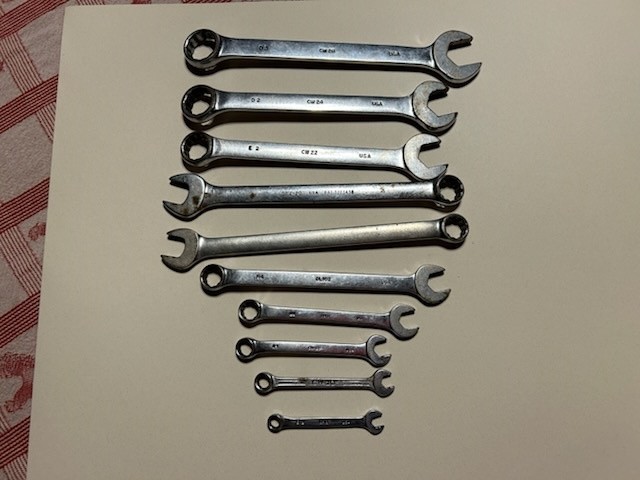 Mac Tools 10pc 12pt SAE combination wrench Cw Set CW 1/4 thru 13/16 Wrenches lot