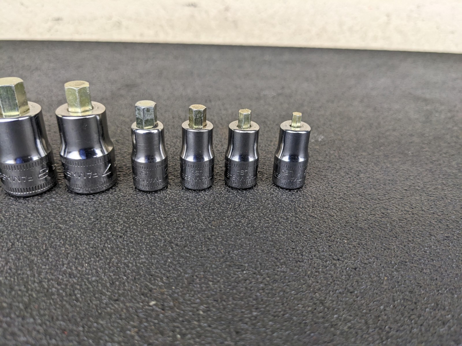 #bp418 Snap-on 1/4″ 3/8″ Drives Stubby Metric Hex Socket driver Set 208EFTAMXSY