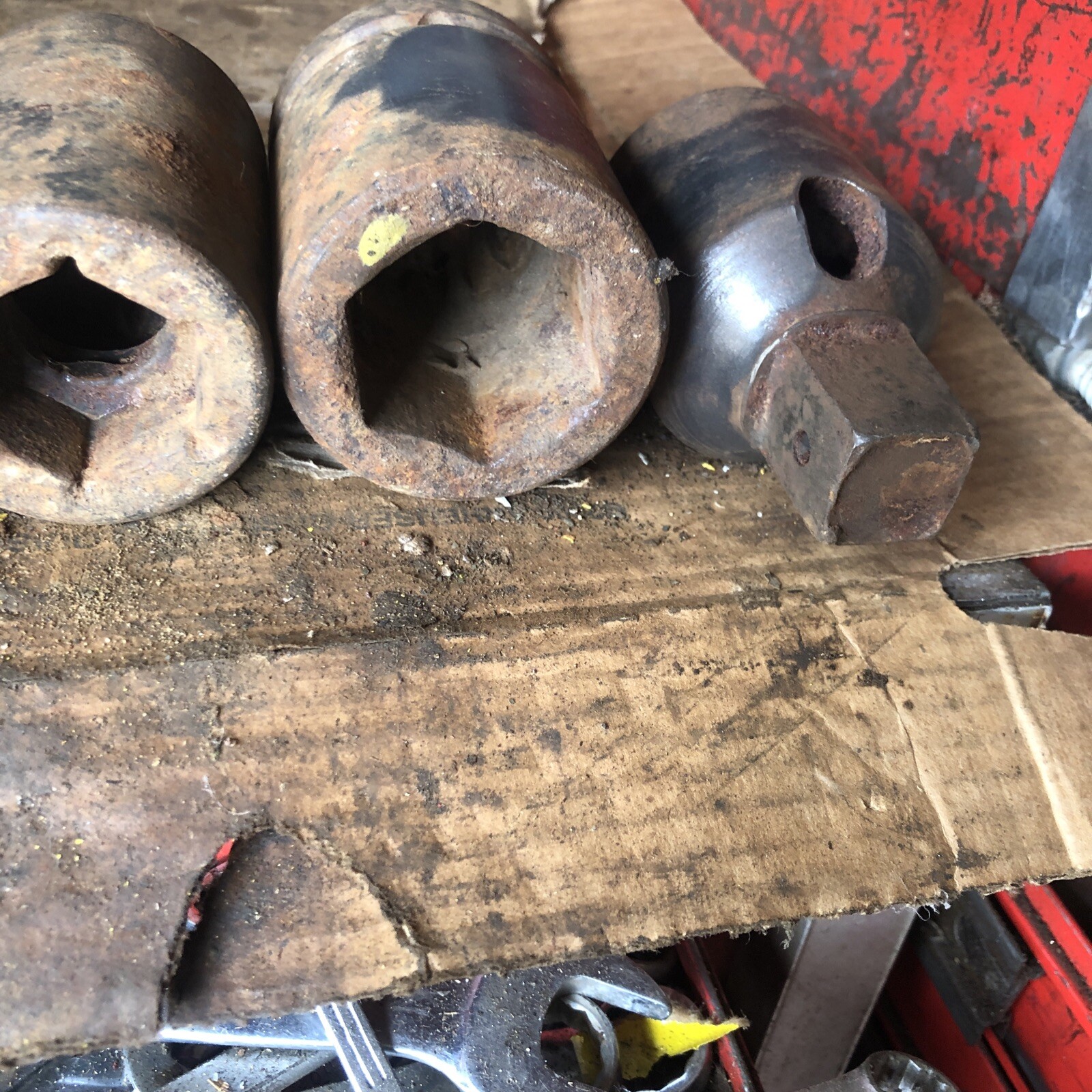 (6 Pcs) HEX SOCKET CHICAGO PNEUMATIC APEX (rough Shape Will Need Attention)