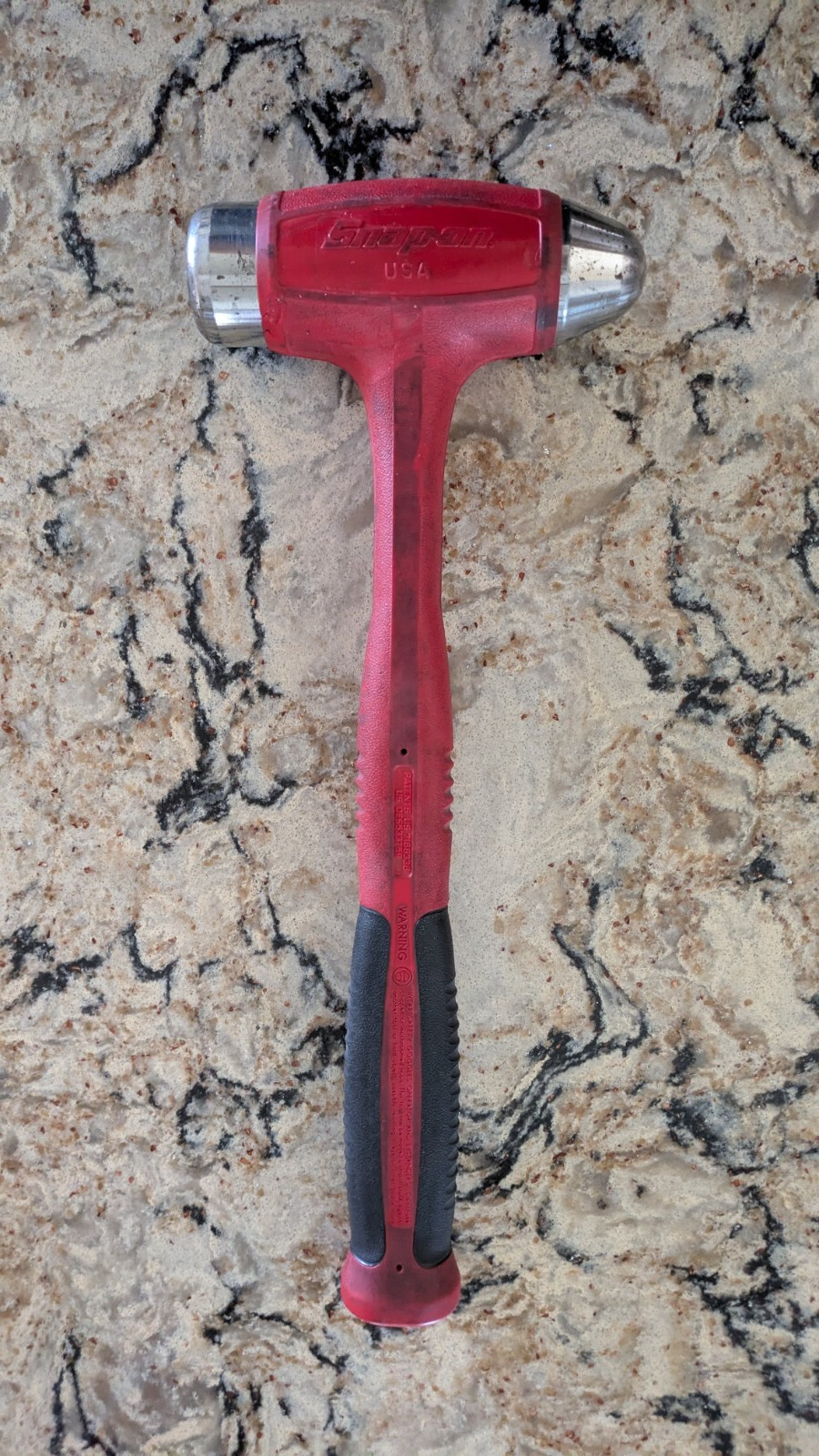 Snap On Ball Peen Dead Blow Hammer HBBD40 Red 40oz