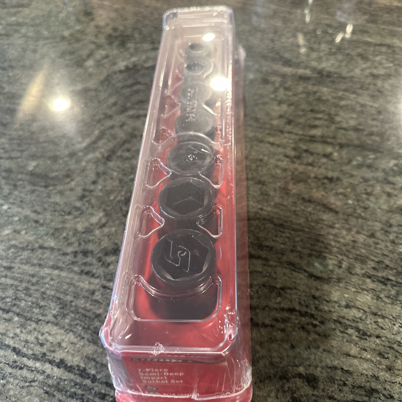 Snap On 307ims 7 pc 1/2” drive semi deep impact socket set sealed 9/16-15/16
