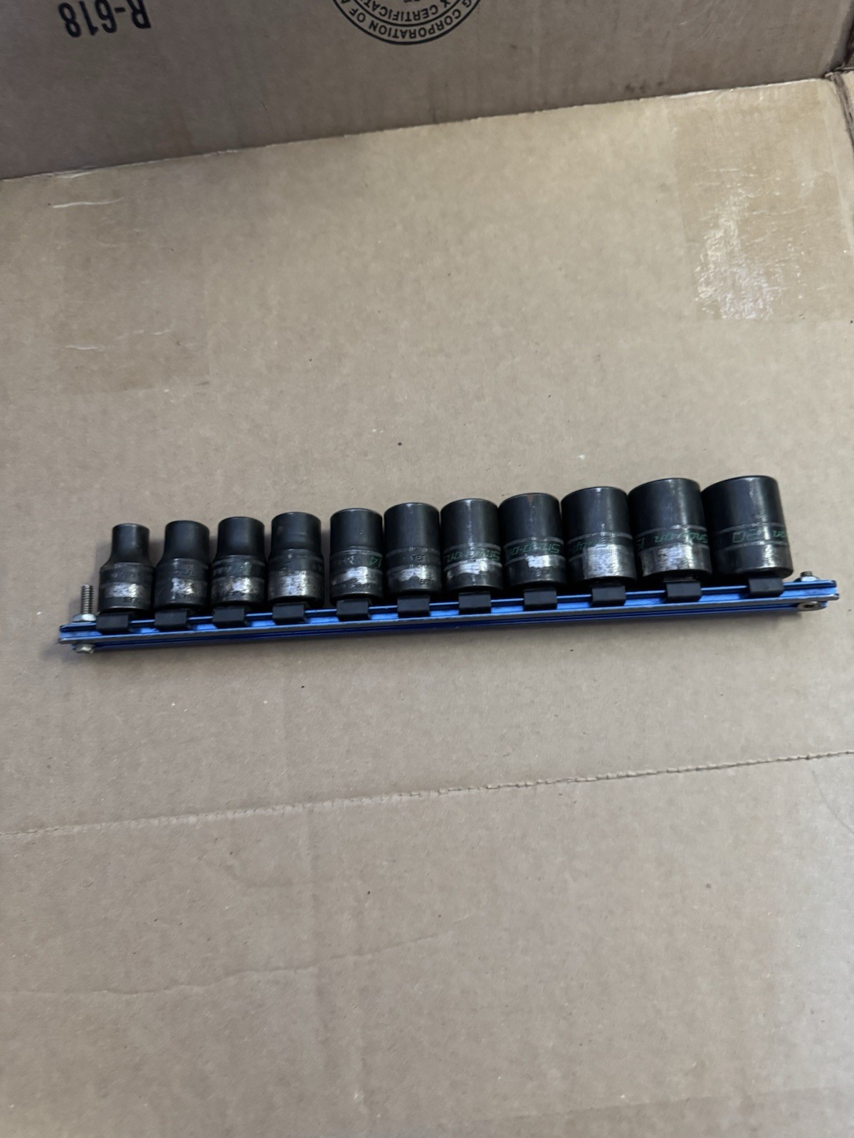 Snap-on Lot IMM100, IMM200. 1/2 Inch Drive Shallow Impact Sockets. Lot 11 Pieces