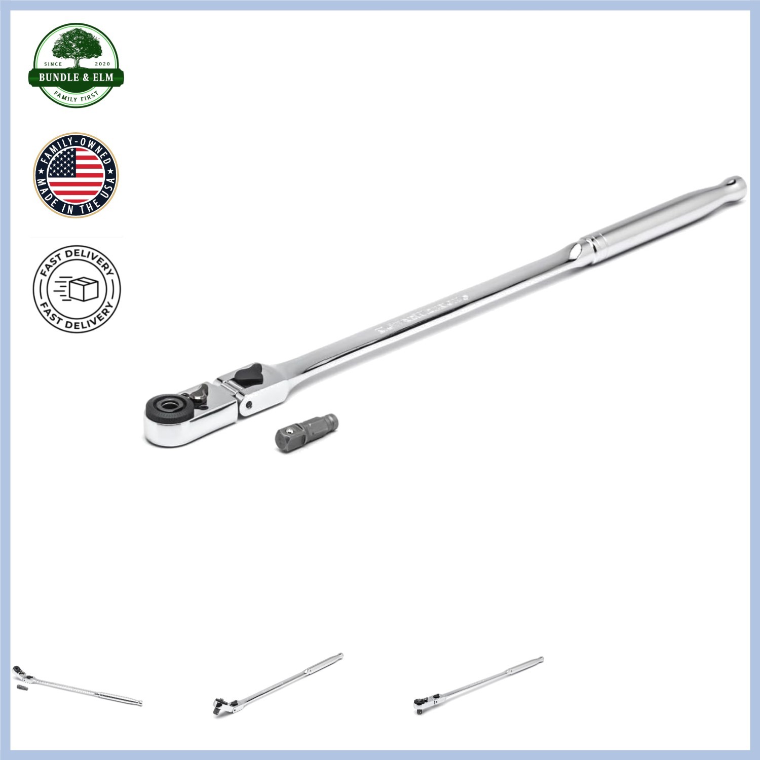 Mechanical 1/4″ Drive Ratchet with 72 Tooth Design and Locking Flex Capability