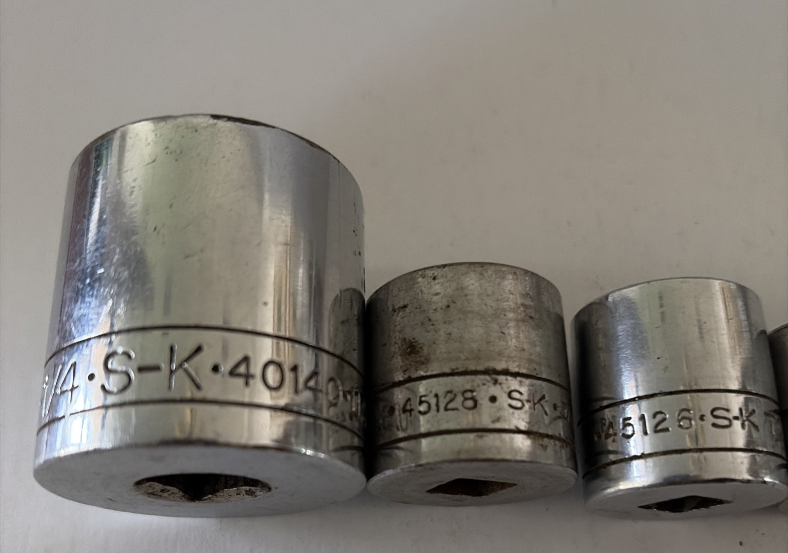 S-K 3/8” Drive Socket Set 12 Pt SAE Shallow 6 Pcs See Description