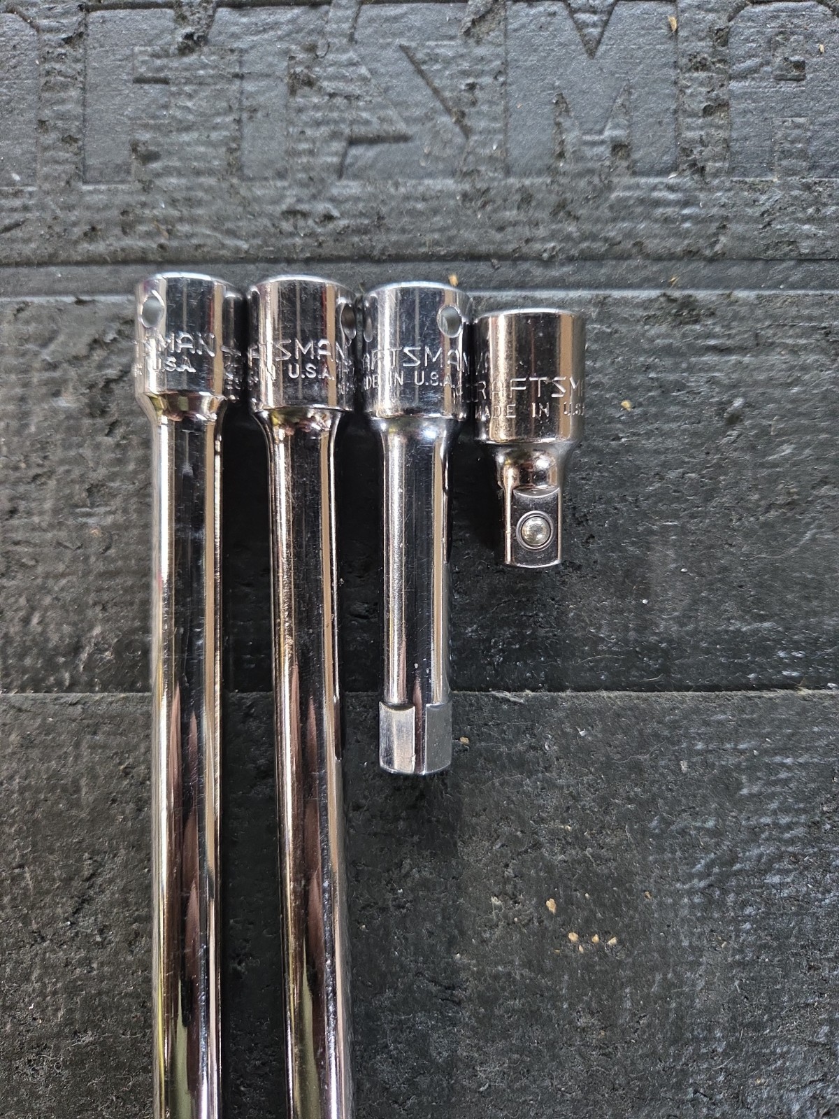 Craftsman 3/8″ Drive Extension Bar 4pc Set H Vintage USA (1 1/2″, 3″, 6″, 10″)
