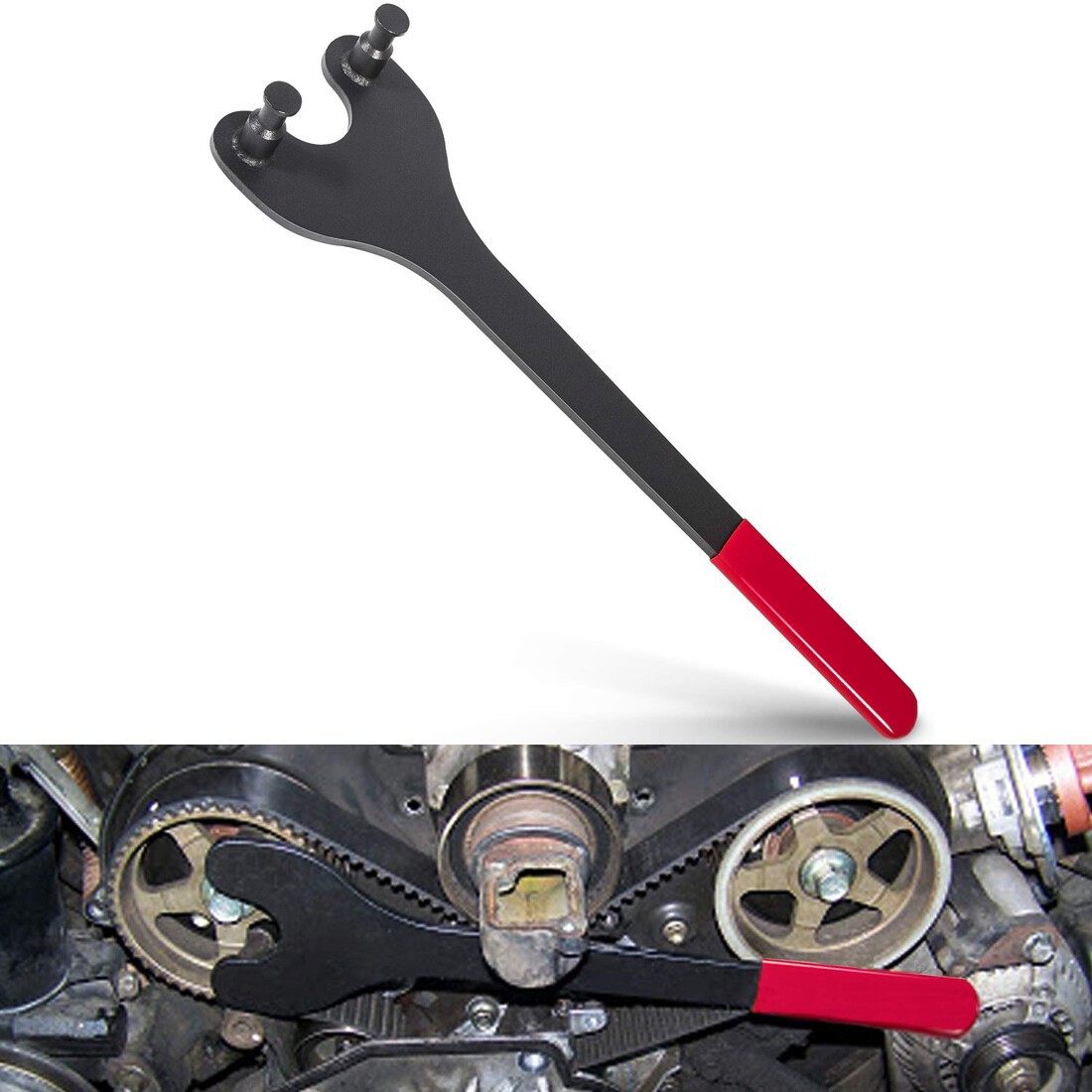 W89208 Cam Pulley Holder Camshaft Tool for Toyota Nissan Mazda Camry Maxima V6
