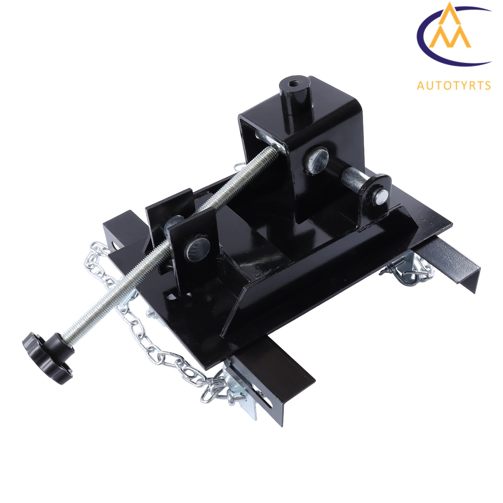 1/2 Ton 1100lbs Transmission Jack Adapter Dual Chain for Hydraulic Floor Jack