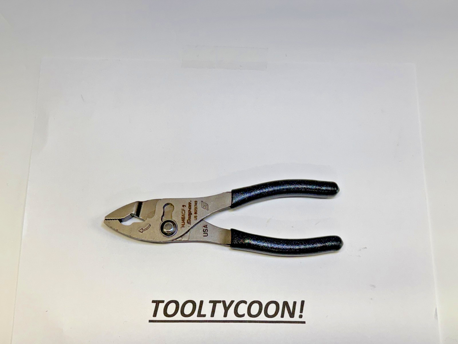 Snap-on Tools USA NEW DARK TITANIUM 6″ Flank Jaw Slip Joint Pliers HJ46ACFDT