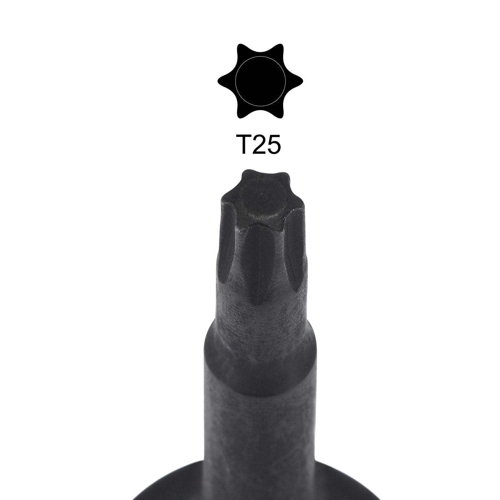 T25 Impact Torx Bit Socket 3/8″ Square Drive 60mm Length CR-MO