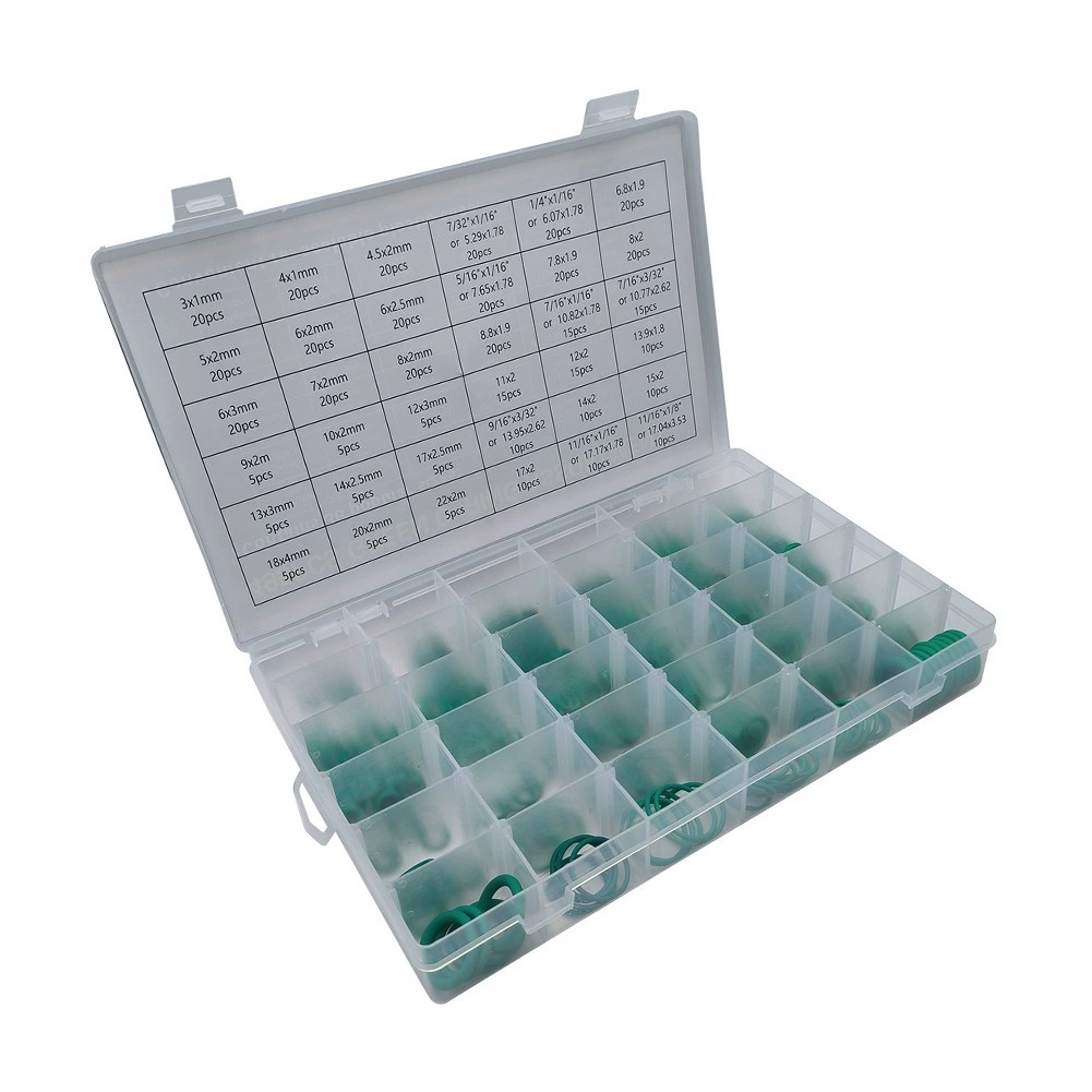 For Green Nitrile O Ring Kit 495 Pieces for HVAC System Maintenance and Repair
