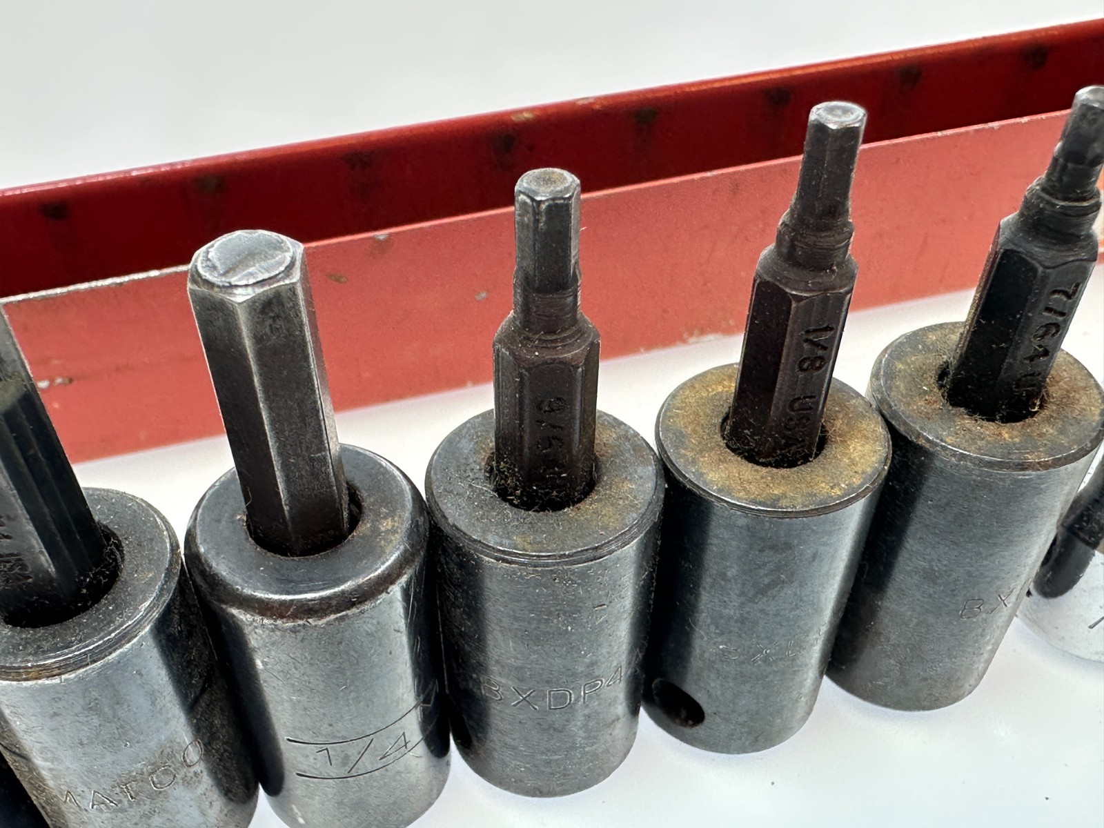🇺🇸 Matco Tools USA 10pc SAE Hex Bit Socket Driver Set, Impact Regular Mix Lot