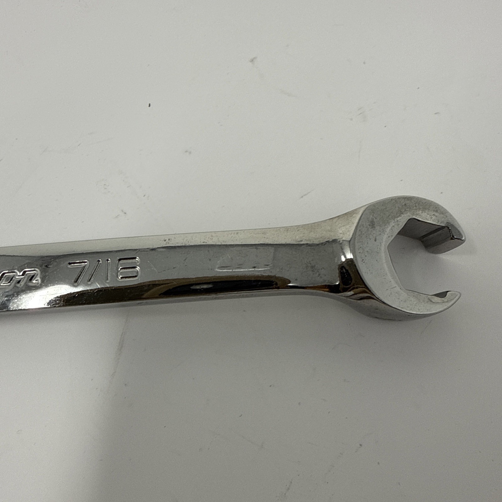 Snap-on tools 3/8 x 7/16″ SAE flare nut open end 6-point wrench RXFS1214B