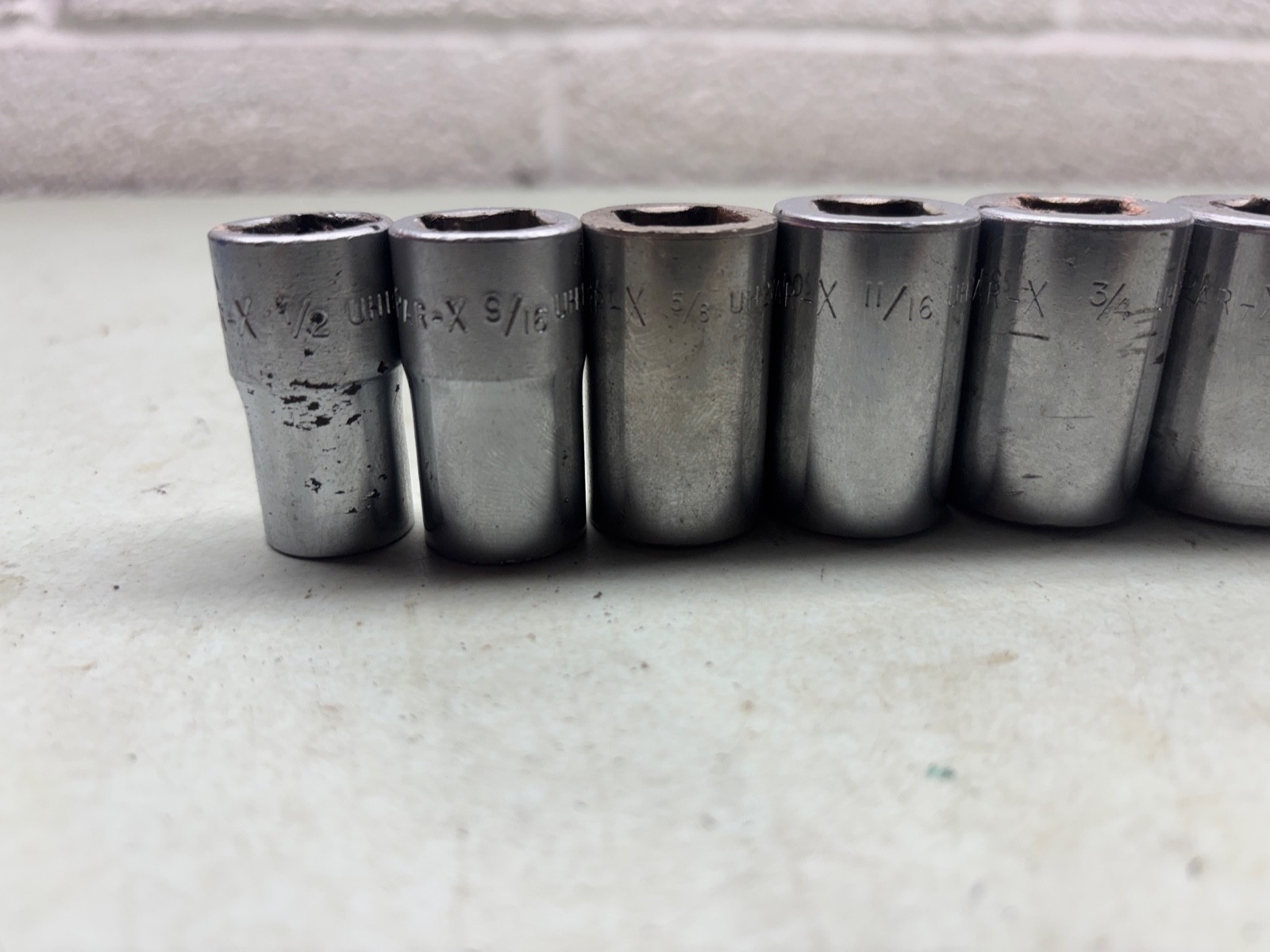 PAR-X (Snap On) 1/2″ Drive 6 Point SAE Socket Set 1/2” – 1-1/16” Made in USA