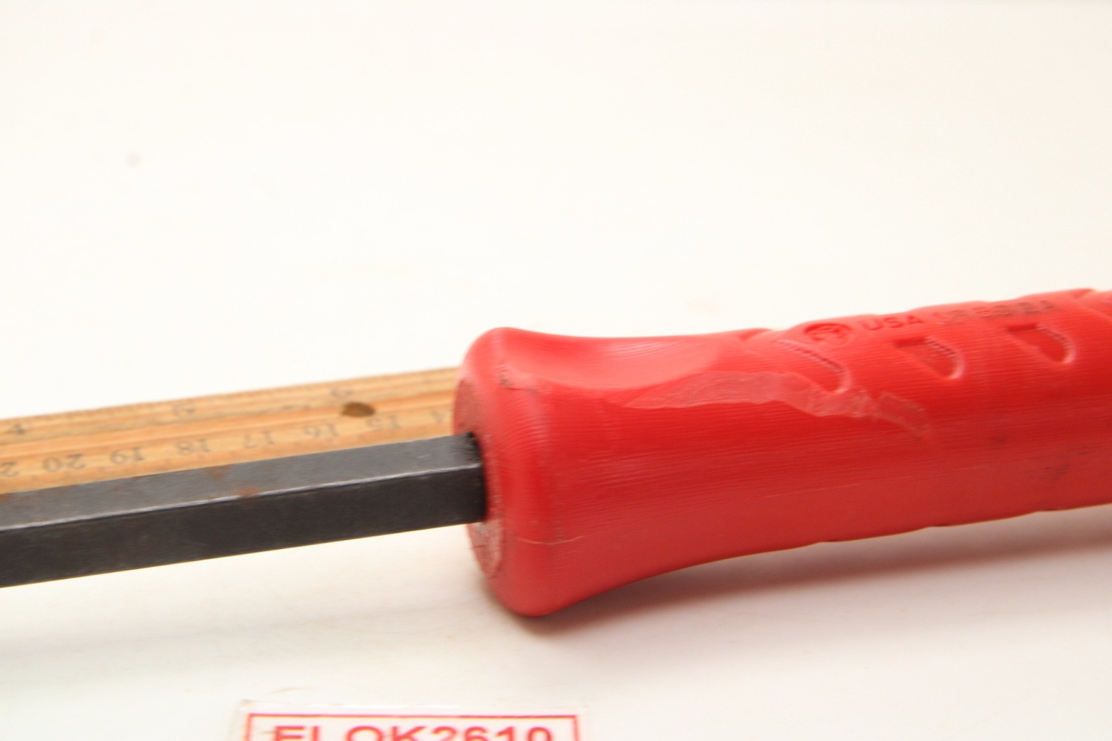 Snap-on Tools SPBS12A 12″ Red Hard Grip Handle Striking Pry Bar USA