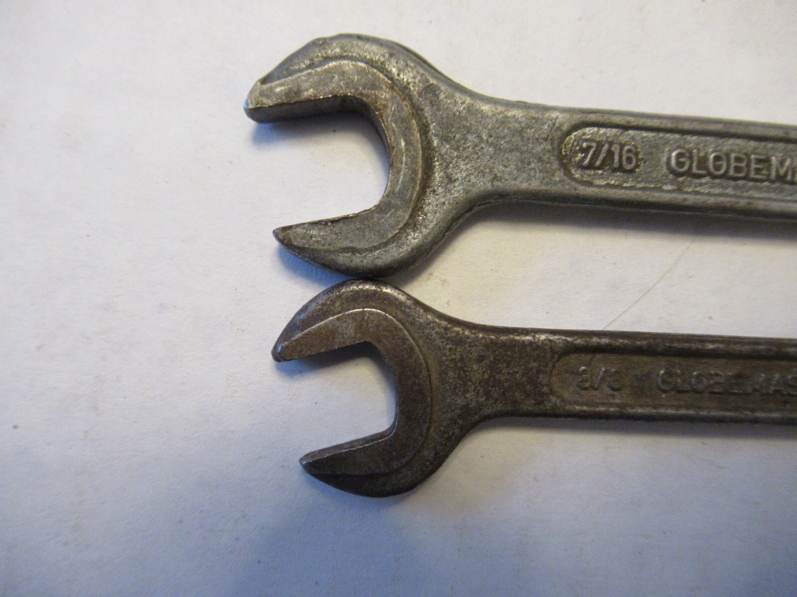 Pair of Globemaster Combination Wrenches 7/16 3/8
