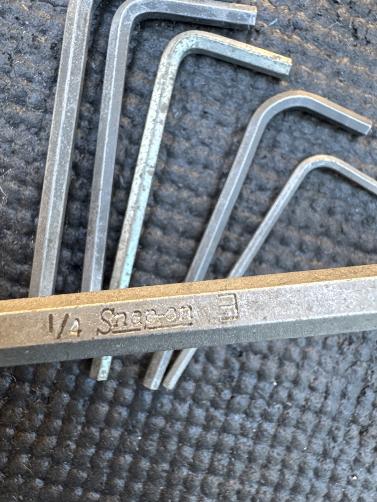 Snapon Tools USA Aw-1009-KA HEX Key Set SAE PARTIAL 7 Present 1 Is MAC Snap On