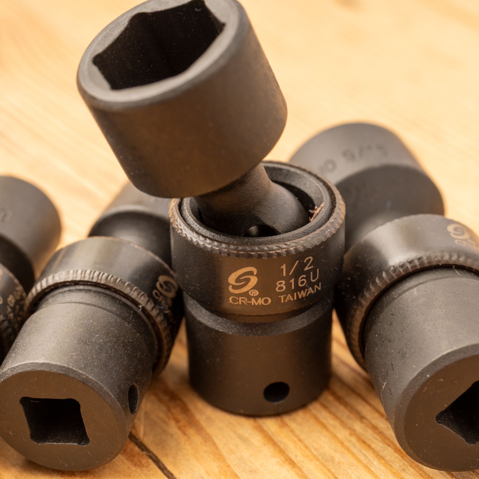Sunex 1/4″ Impact Swivel Universal Joint Socket Set Imperial SAE 1/4″ – 9/16″