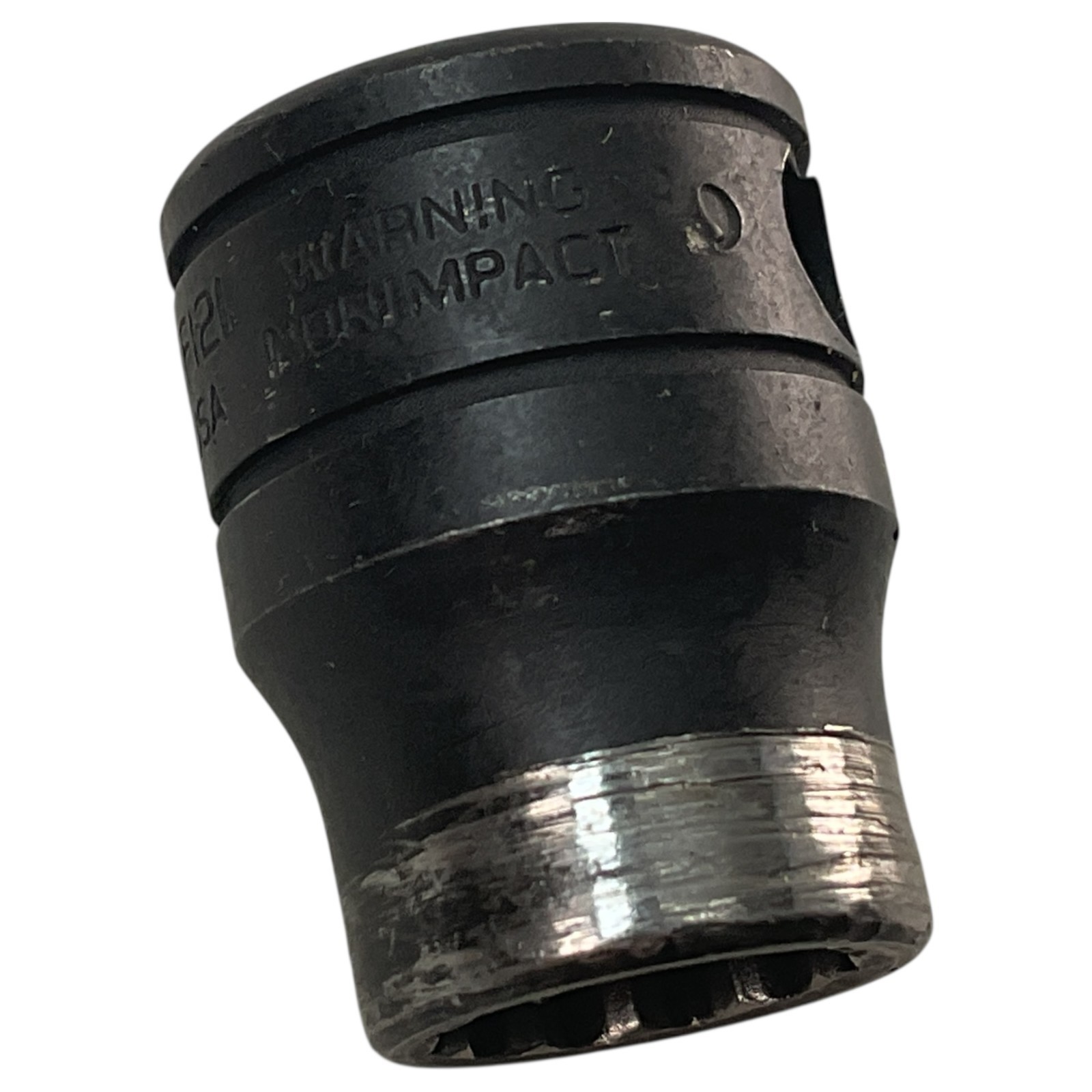 Snap-On Shallow Socket 3/8″ GF121 3/8″ Drive 12 Pt As Pictured Mechanic Tool