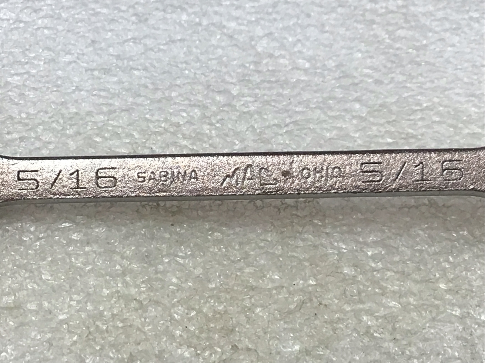 MAC TOOLS#CH10 – 5/16”, SAE, 6 PT., CHROME, SHORT, COMBO. WRENCH (Sabina Ohio)