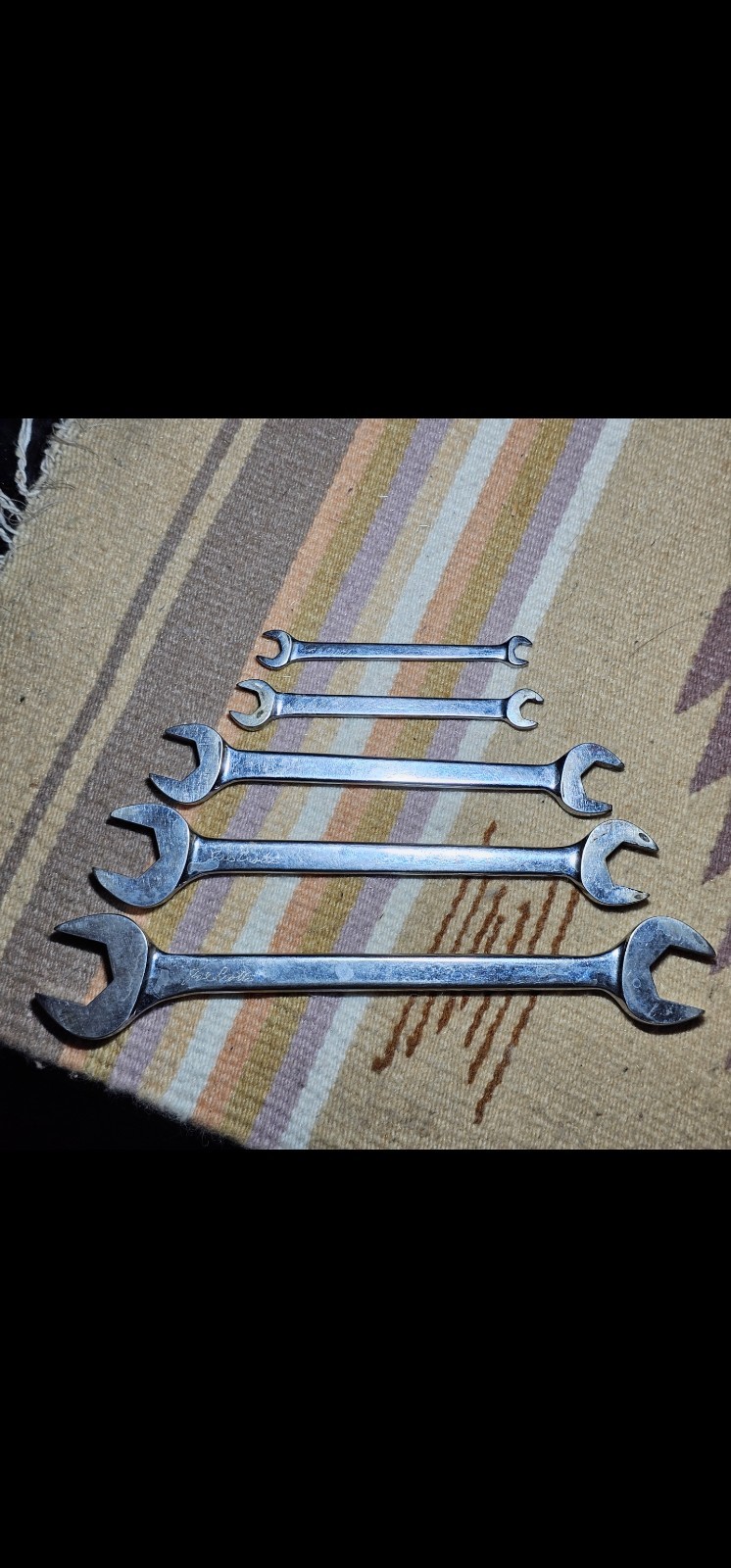 Matco Tools 5 Piece SAE Combination Matco Wrench Set See Photos Tools Pre Owned