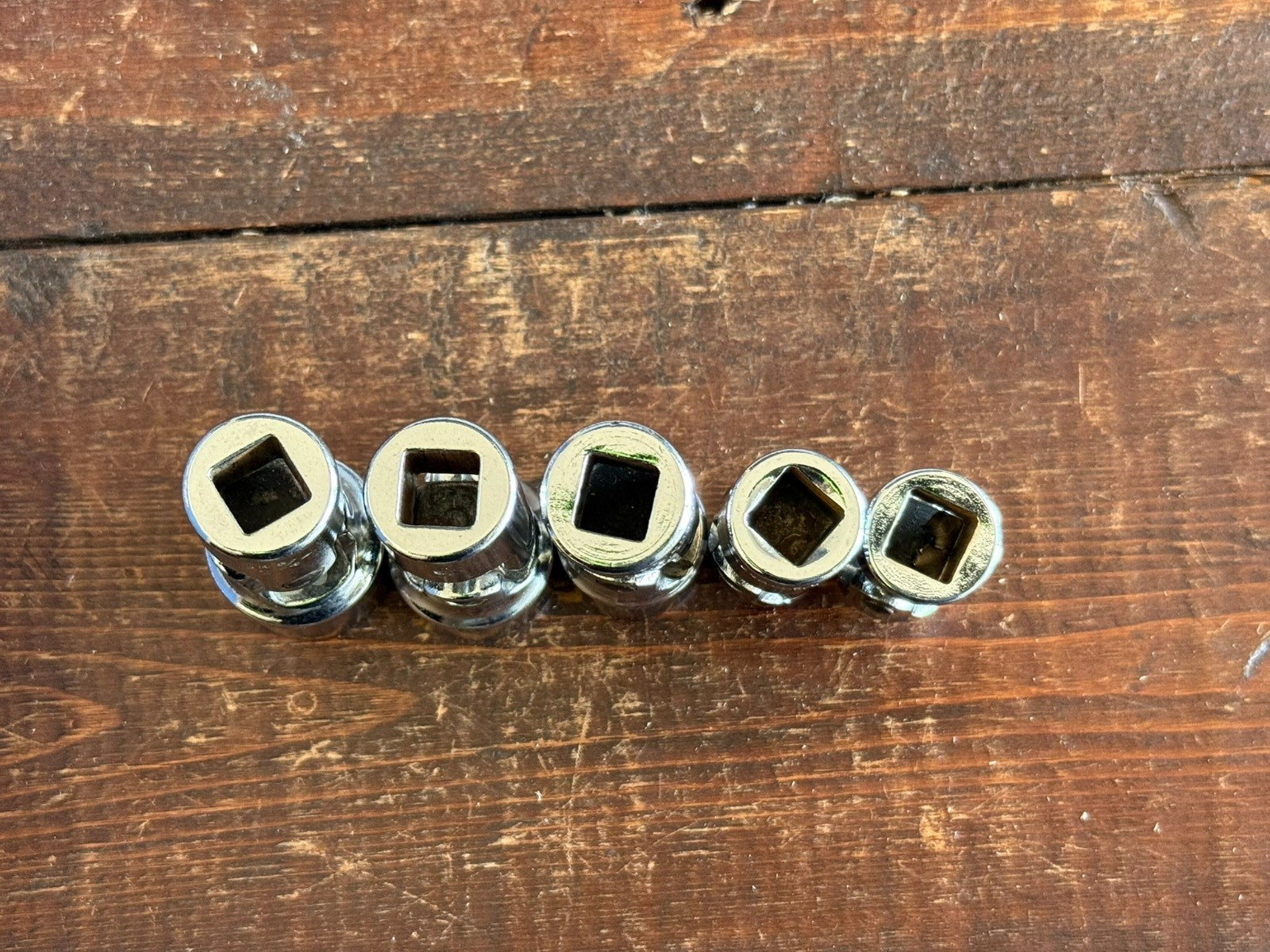 5 Vintage PROTO Challenger swivel universal joint sockets 3/8 drive 6 point USA