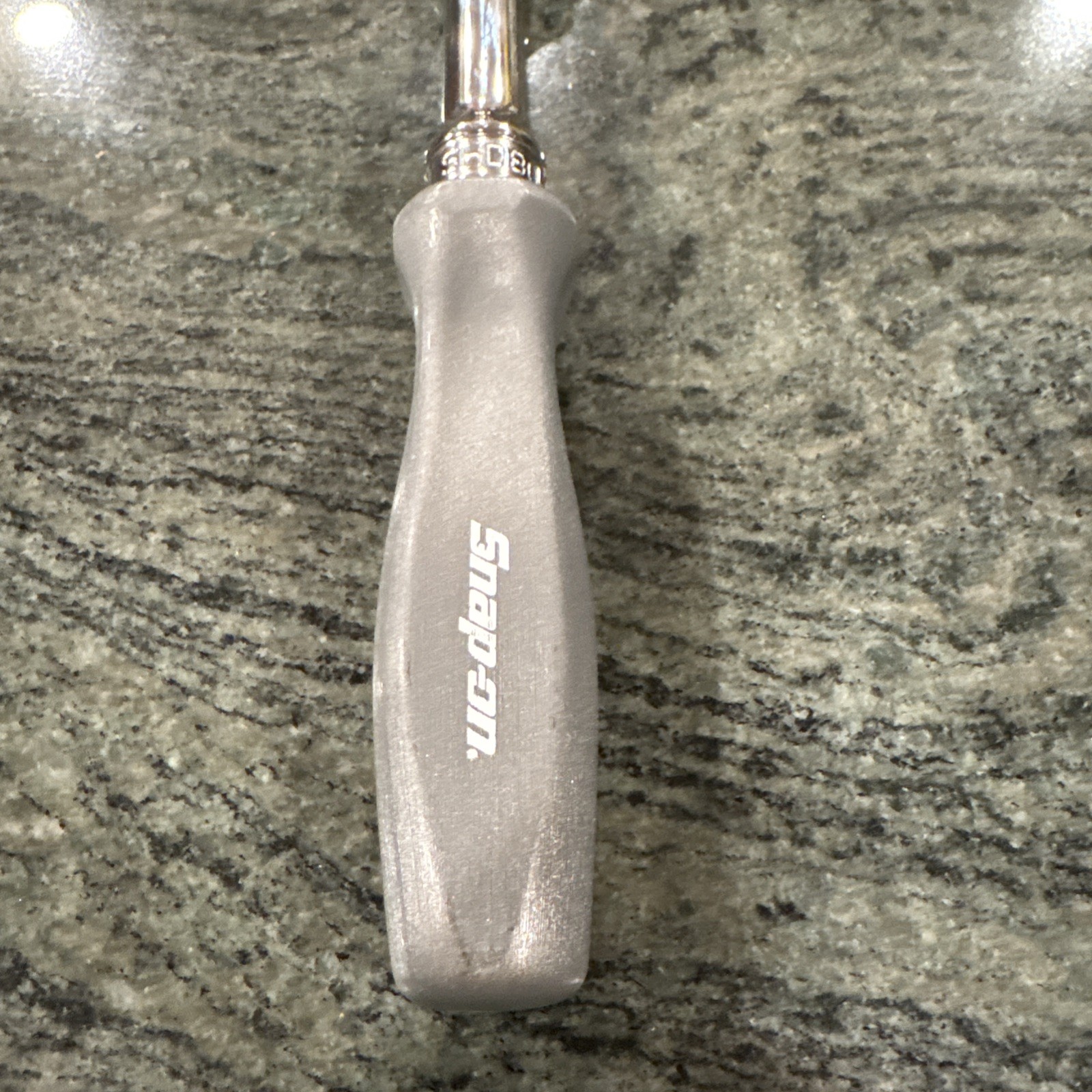 Snap On shd80a 1/2” drive hard handle long ratchet dark titanium 11-5/8” long
