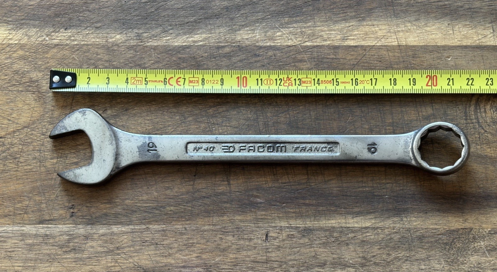 FACOM No40 Series – 19mm metric – Combination Spanner, Quality Made In France