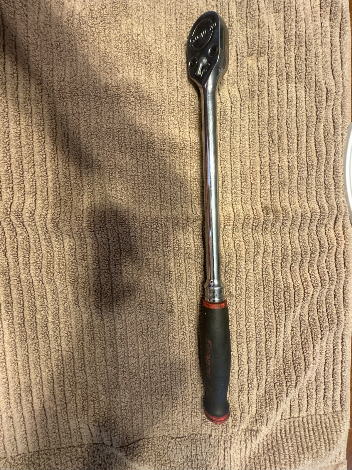 Snap-On SHL80A 1/2″ Drive Soft Grip Long Handle Ratchet (Red)